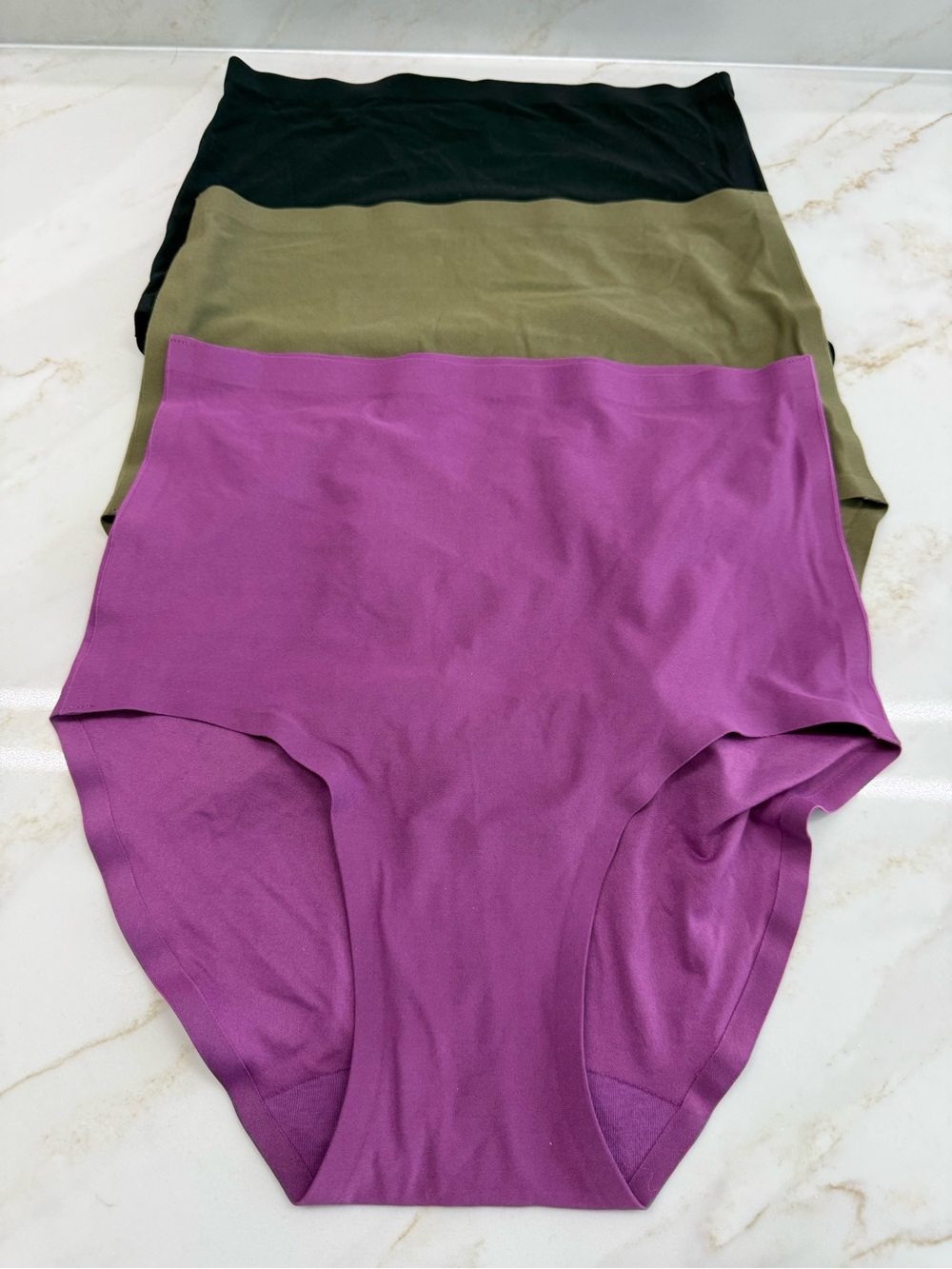 Chantelle Seamless High-Waist soft stretched brief- Purple, Olive, Black
